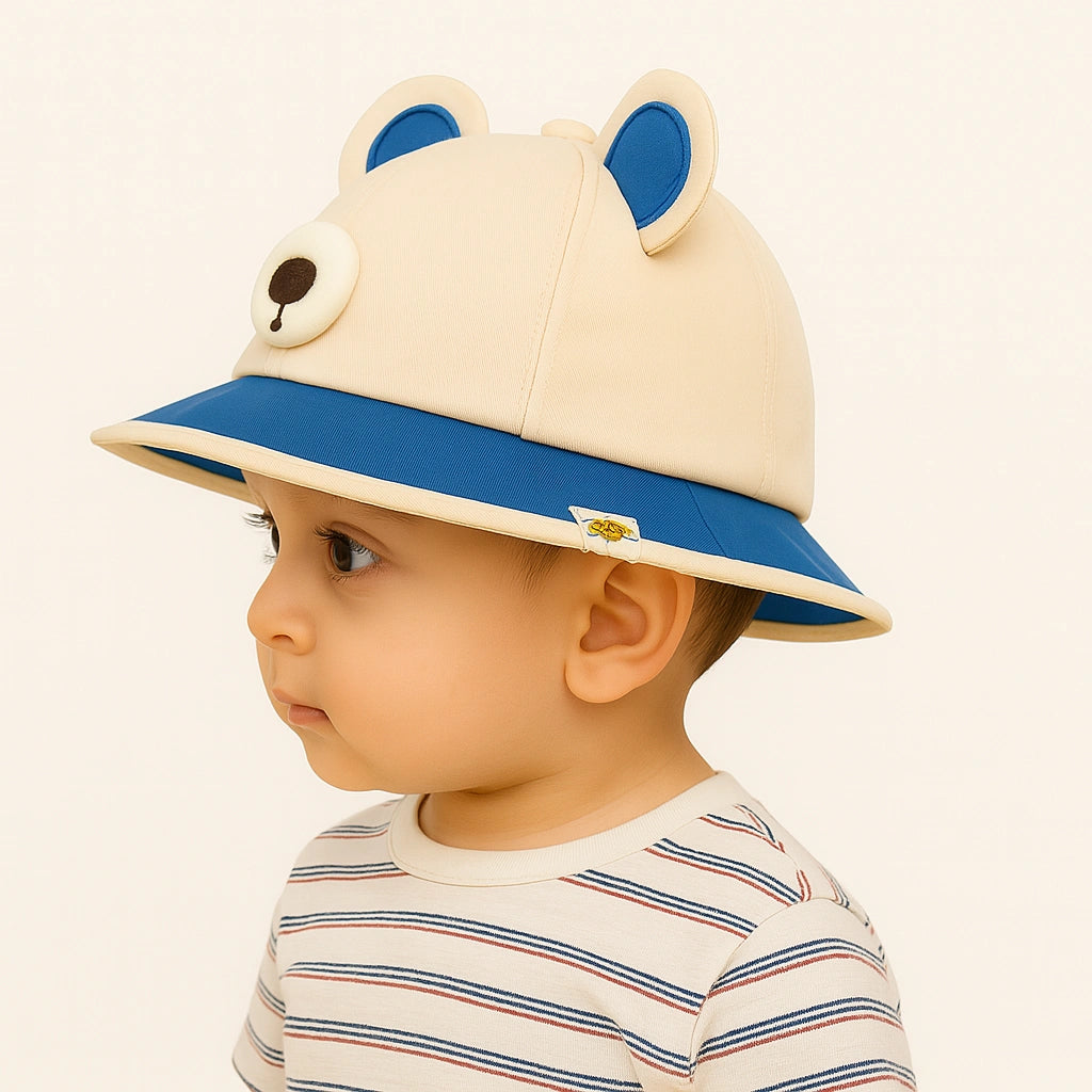 Sombrero Infantil con Orejas de Osito – Protección Solar 🐻