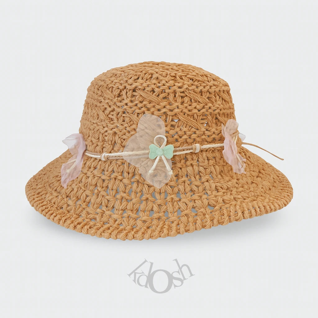 Sombrero para niñas con Detalles Florales