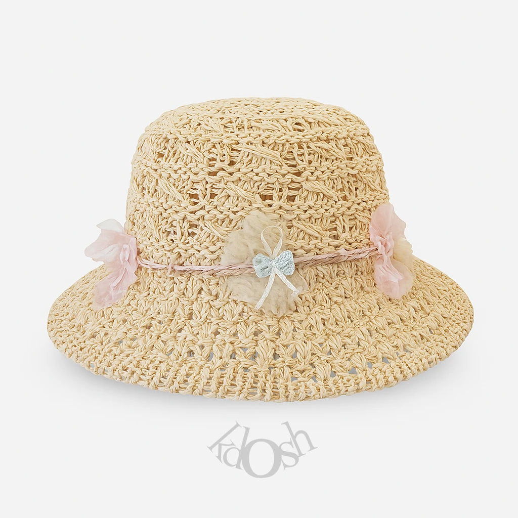 Sombrero para niñas con Detalles Florales