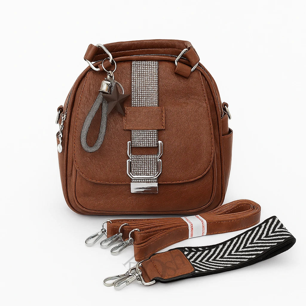 Mochila 3 en 1 con Estilo Urbano y Llavero – Versátil y Moderna