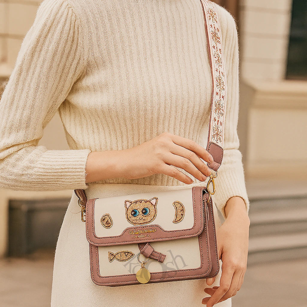 Morral Kawaii con Bordados – Estilo Hawái