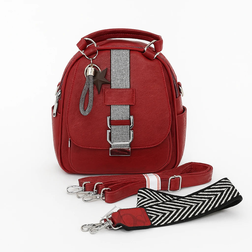 Mochila 3 en 1 con Estilo Urbano y Llavero – Versátil y Moderna