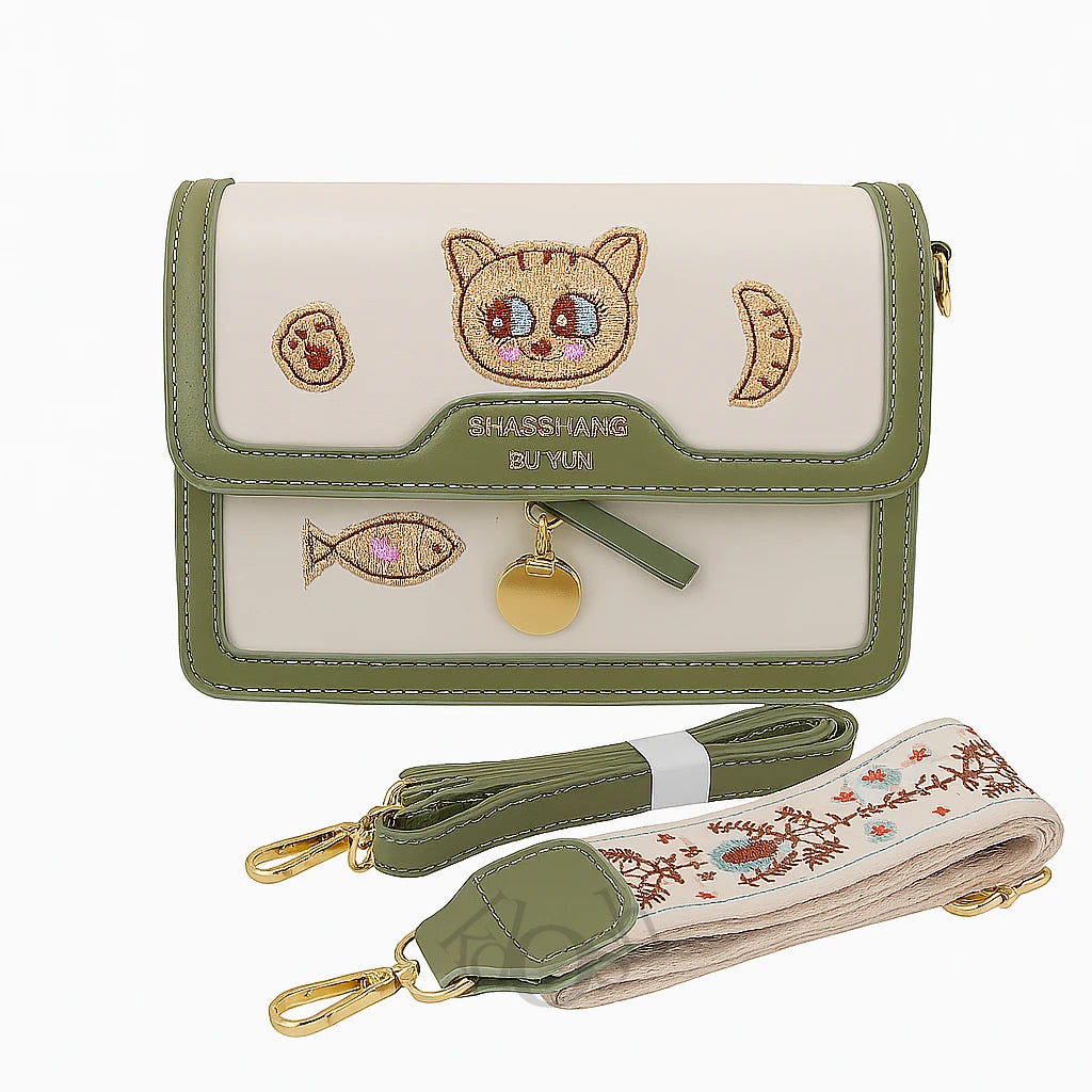 Morral Kawaii con Bordados – Estilo Hawái