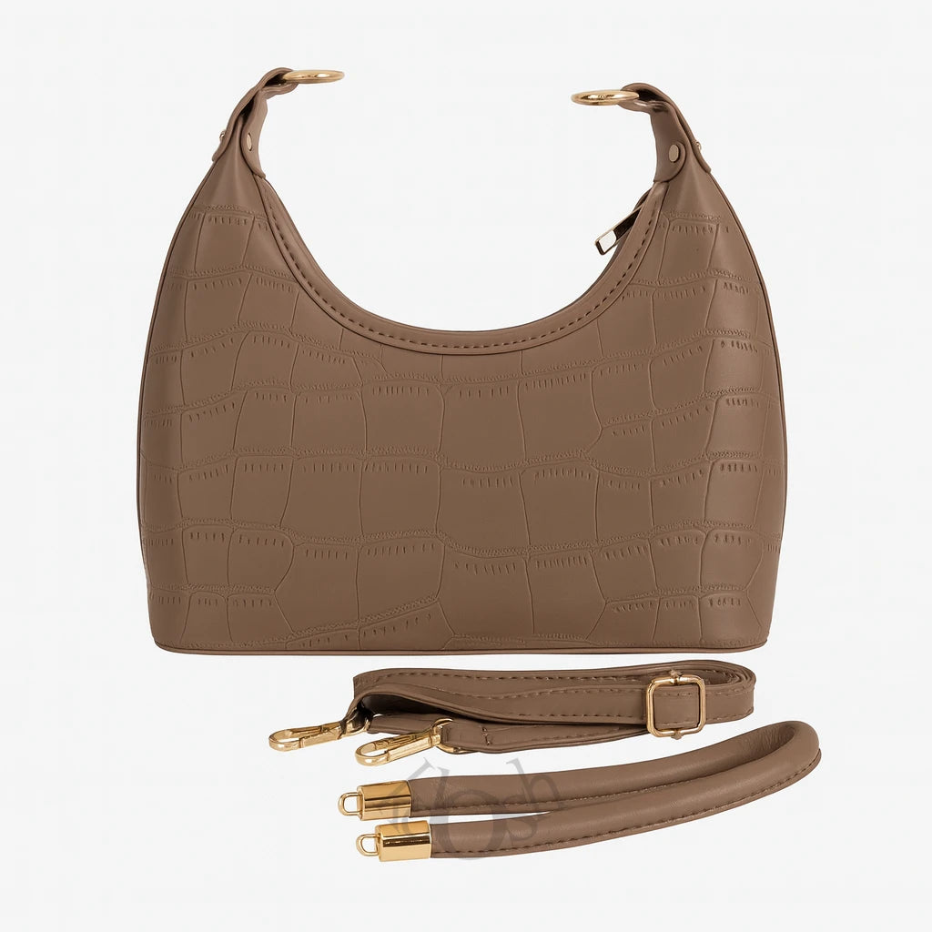 Cartera Estampado en Alto Relieve – Sofisticación con Textura Cocodrilo