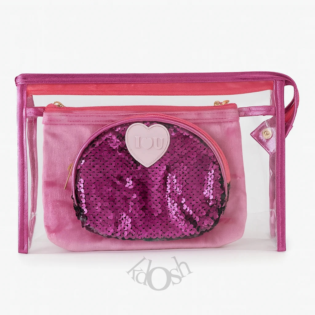 Set de Neceseres 3 en 1 | Organización con Brillo y Estilo 💖👜