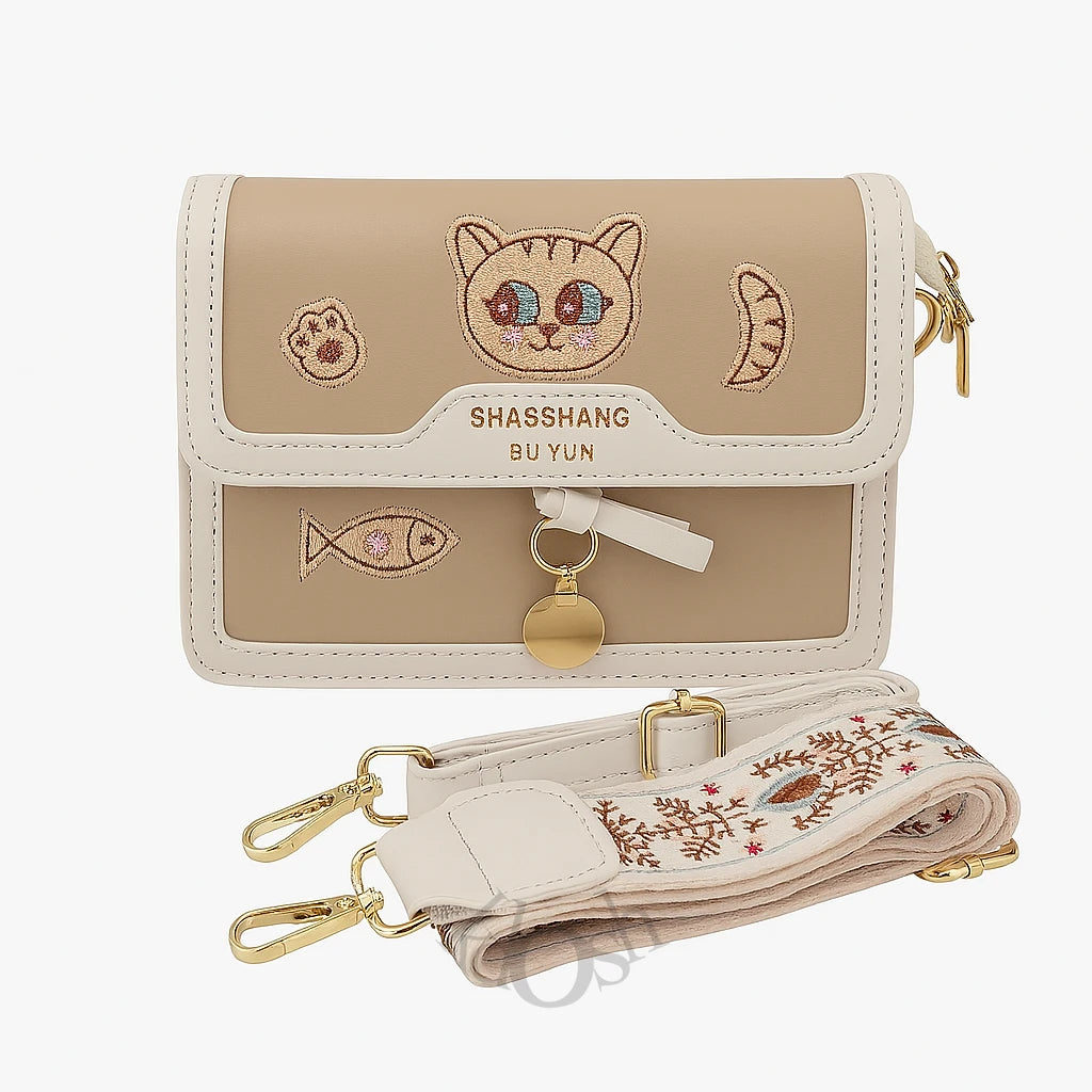 Morral Kawaii con Bordados – Estilo Hawái