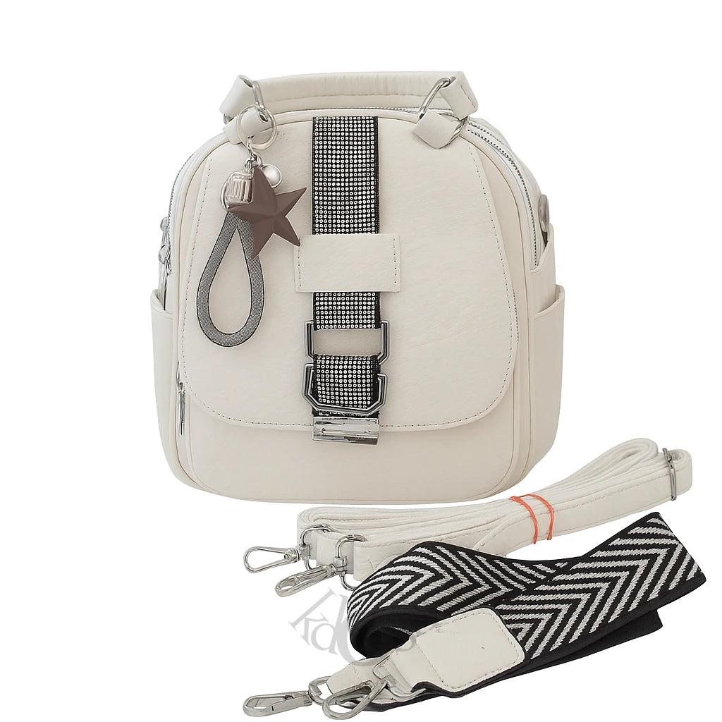 Mochila 3 en 1 con Estilo Urbano y Llavero – Versátil y Moderna