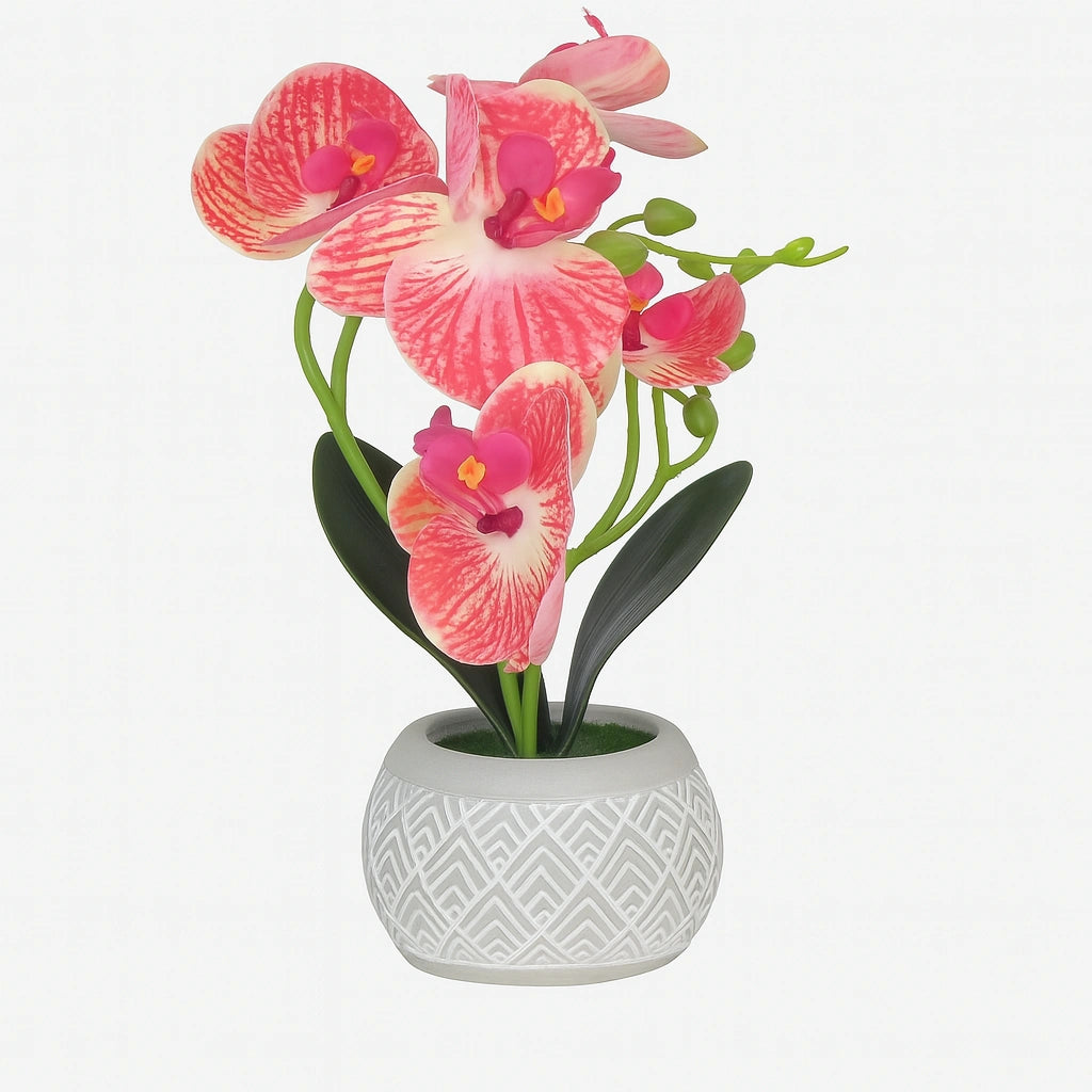 Planta Artificial de Orquídea Blanca – Estilo Nórdico