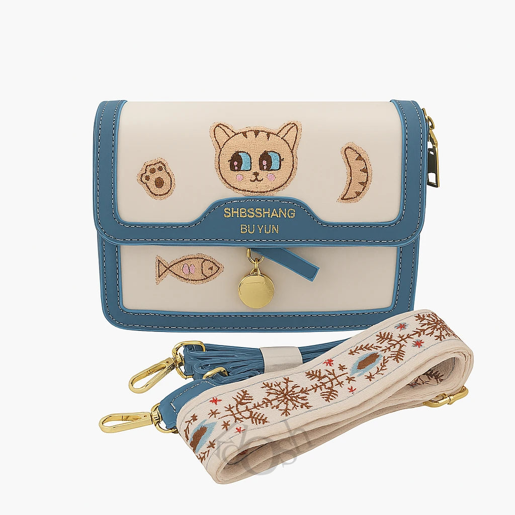 Morral Kawaii con Bordados – Estilo Hawái