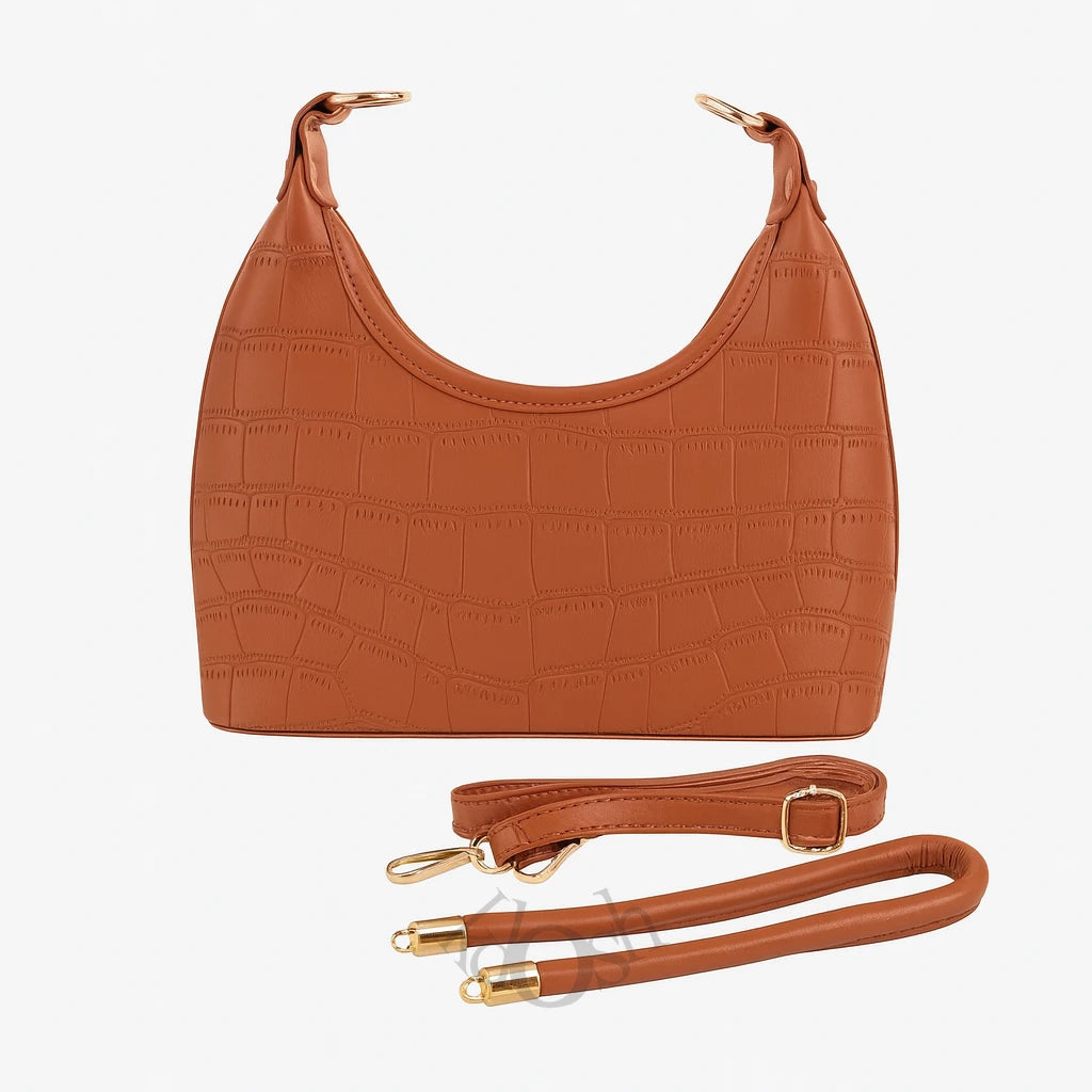 Cartera Estampado en Alto Relieve – Sofisticación con Textura Cocodrilo