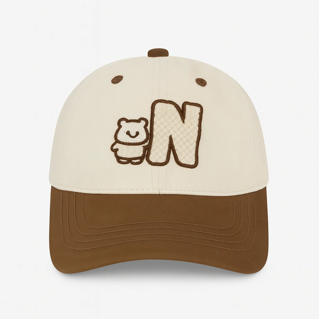 Gorra Infantil con Bordado de Osito – Estilo y Protección para Peques con Personalidad