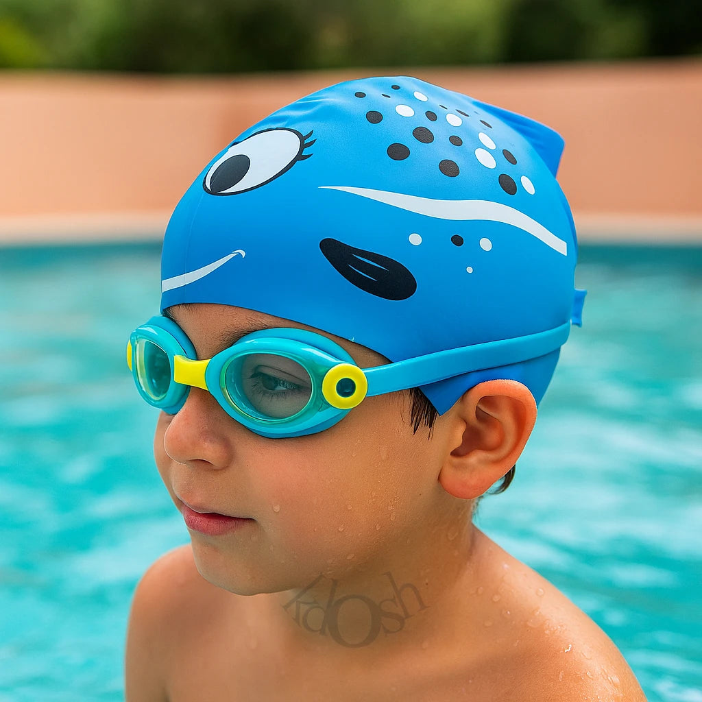 Gorro de Natación Infantil Edición Marina 🌊🎨🐠