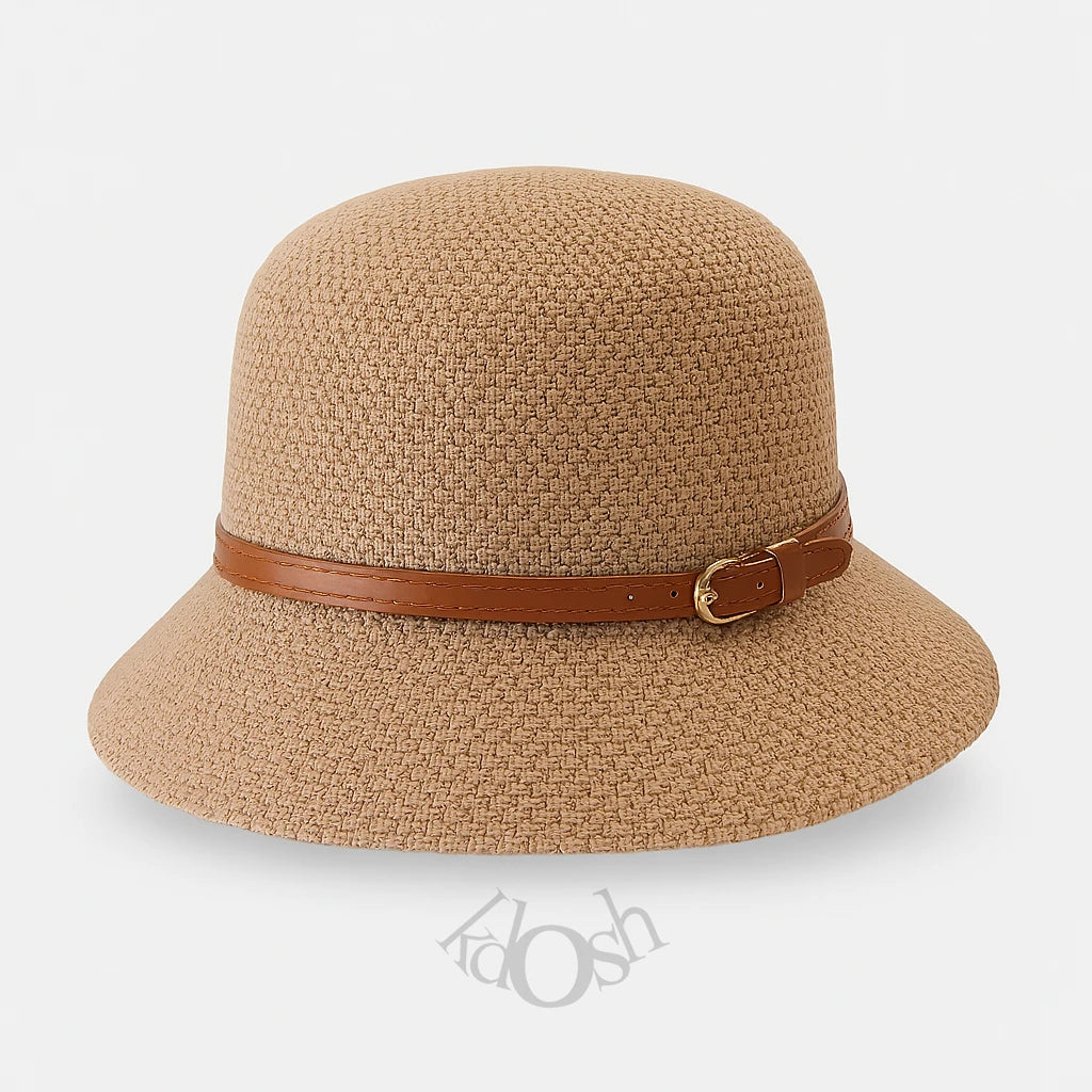 Sombrero Tejido con Hebilla – Estilo Chic y Atemporal 👒