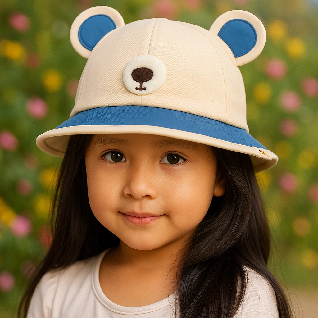Sombrero Infantil con Orejas de Osito – Protección Solar 🐻