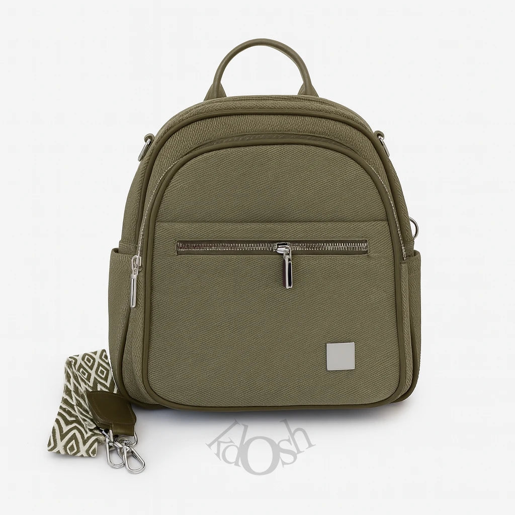 Mochila Texturizada Con Detalles De Lujo – Versatilidad Y Estilo