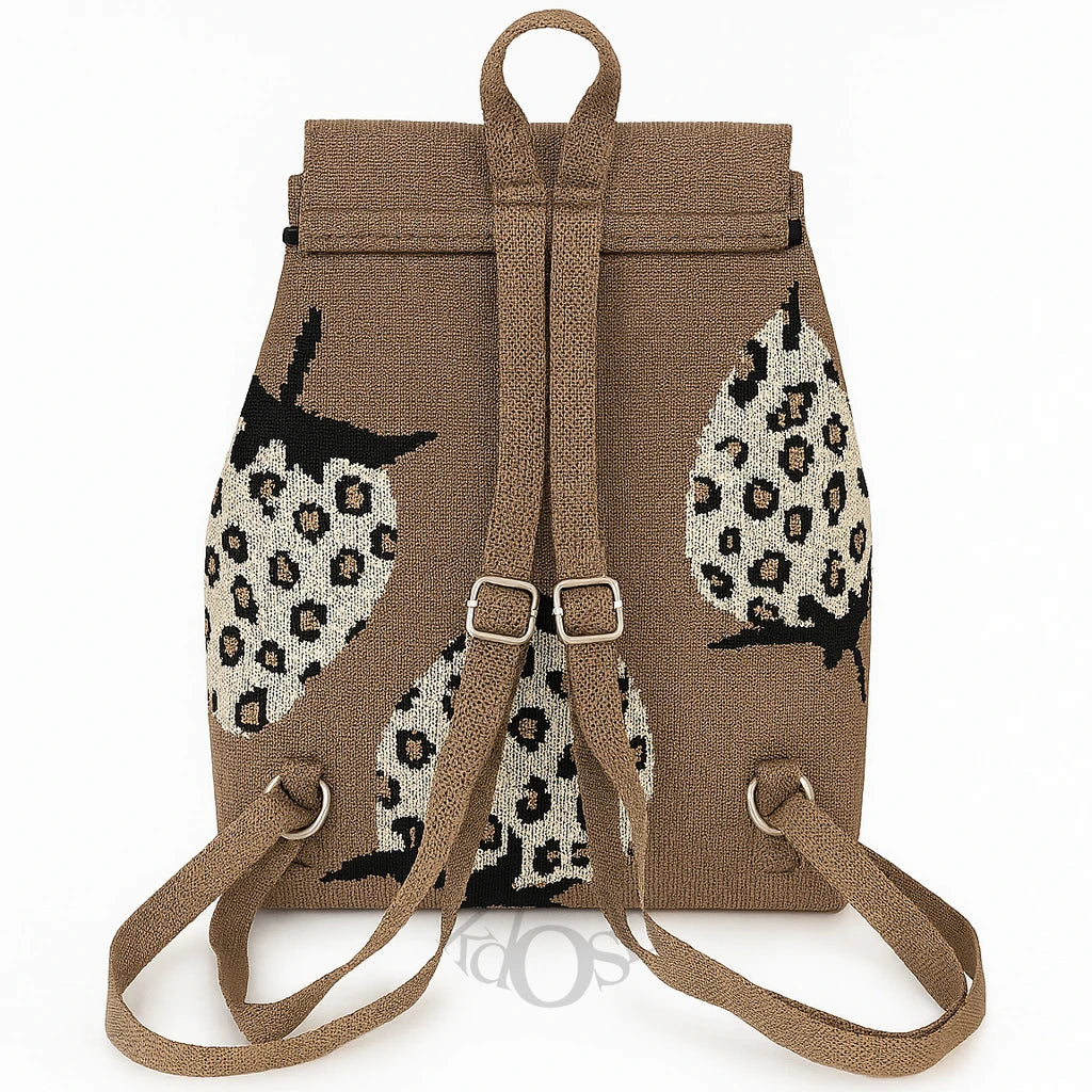 Mochila Tejida con Diseño Estampado – Moderna y Funcional