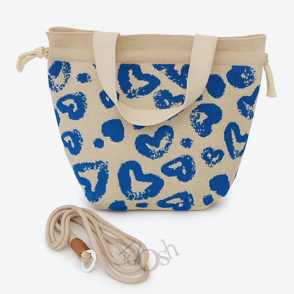 Bolso Tejido con Estampado – Versátil y Femenino