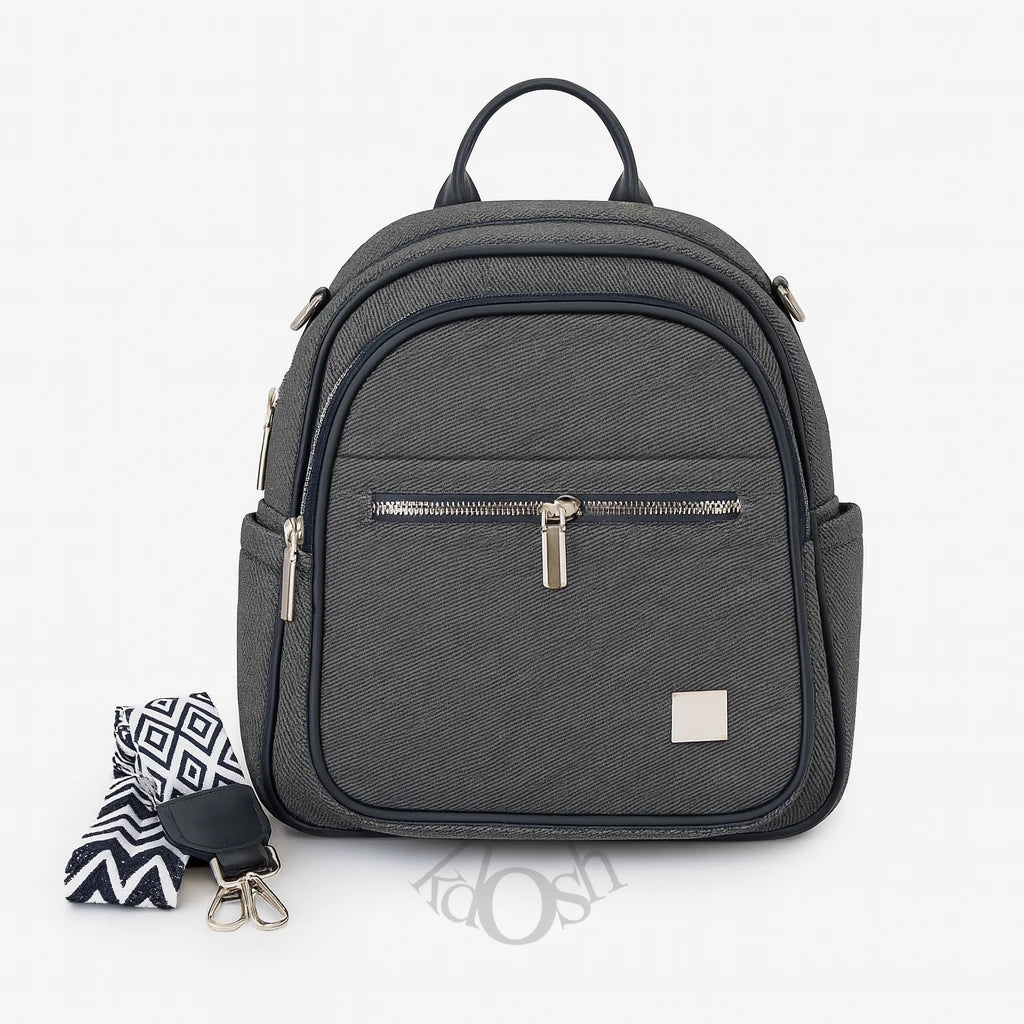 Mochila Texturizada Con Detalles De Lujo – Versatilidad Y Estilo
