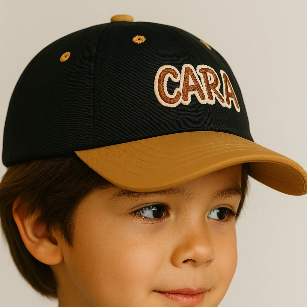 Gorra Infantil “CARA” con Bordado Minimalista