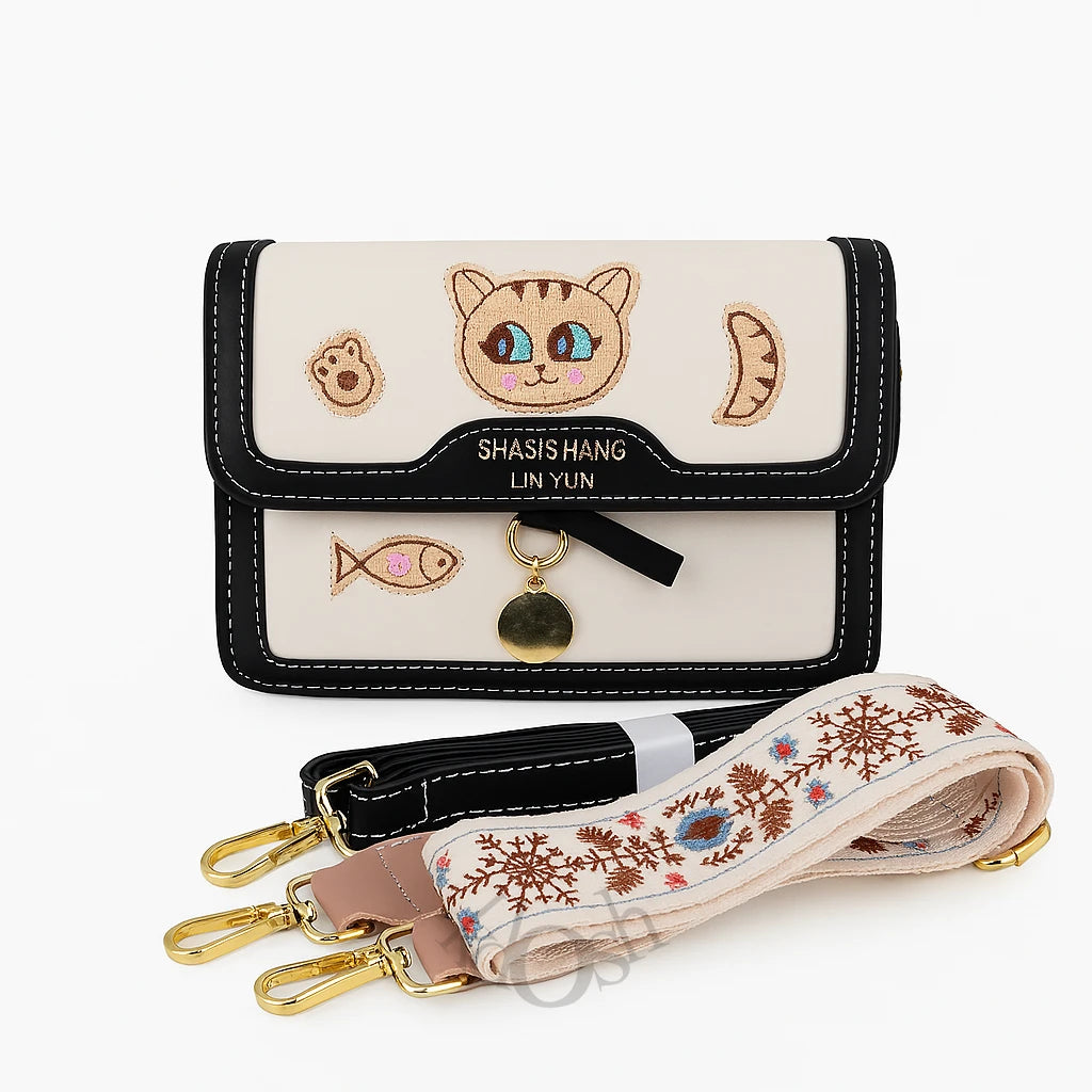 Morral Kawaii con Bordados – Estilo Hawái