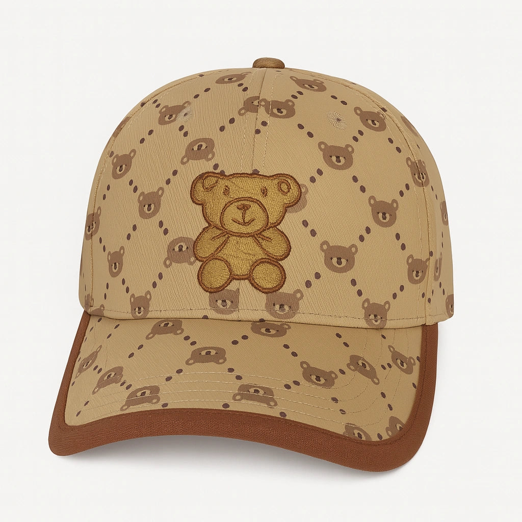 Gorras Infantiles con Osito Bordado – Modelos Divertidos y Frescos 🐻