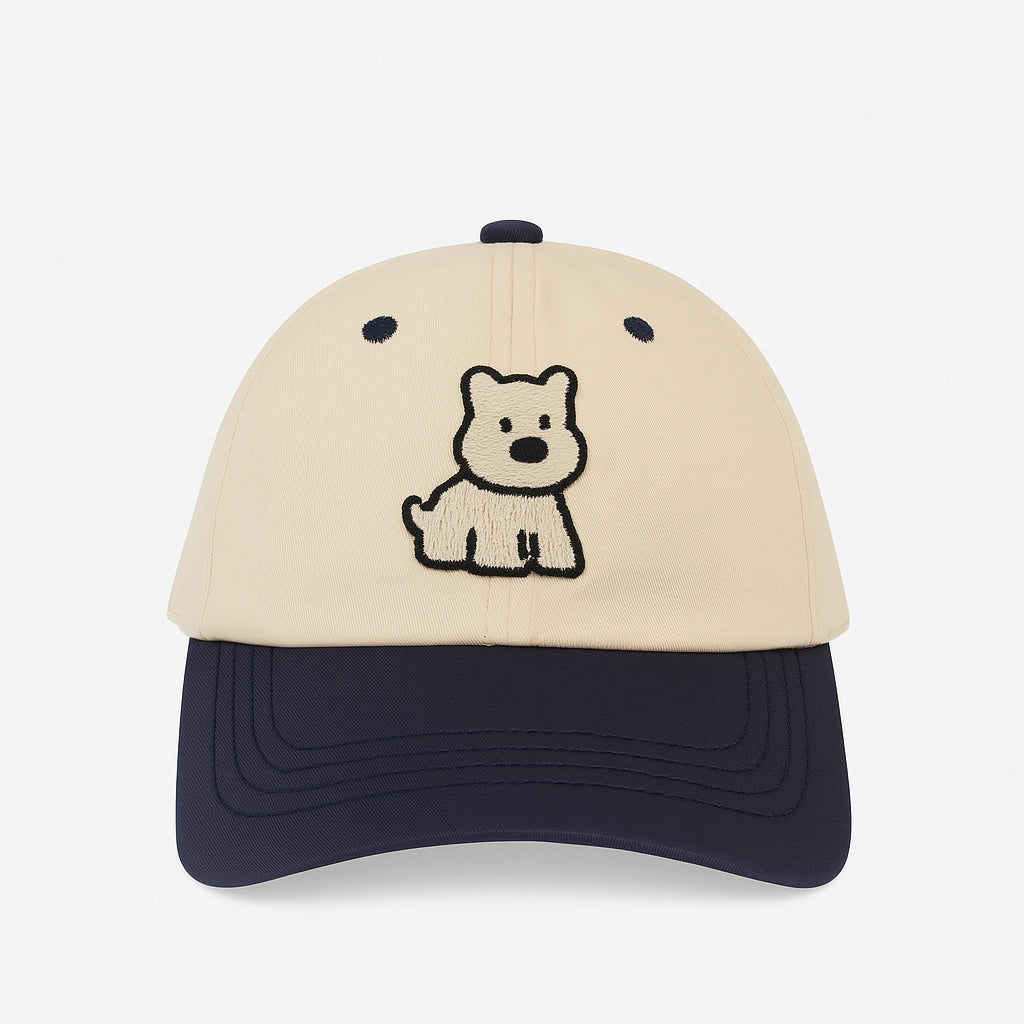 Gorra Infantil con Bordado 3D de Perrito 🐶