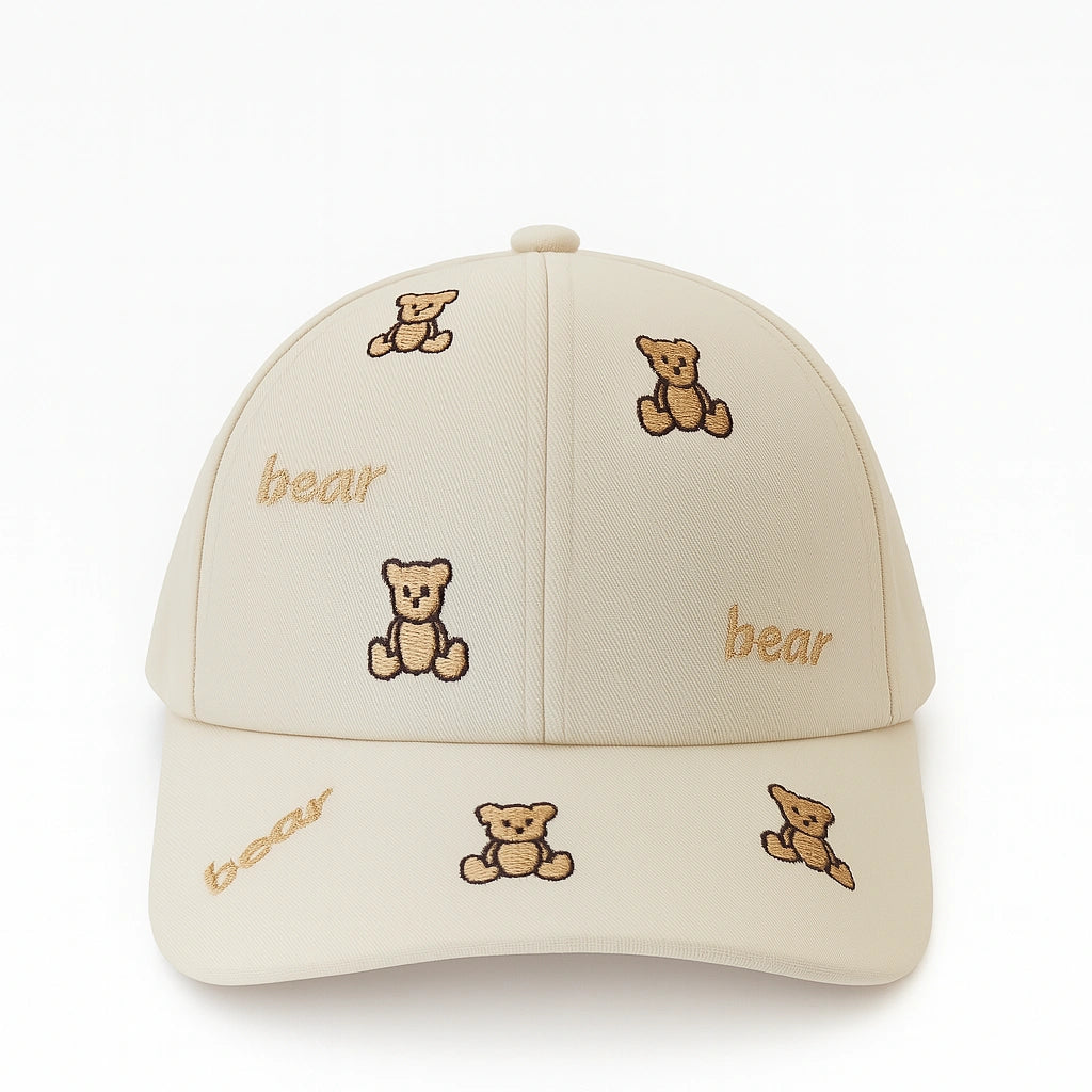Gorra Infantil “Bear” con Bordados – Estilo y Diversión 🐻