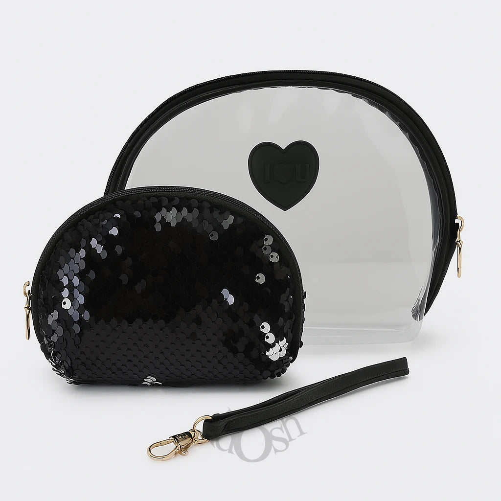 Set de Neceseres 2 en 1 | Brillo, Estilo y Comodidad 👜💖
