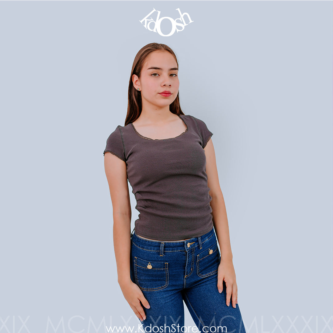 Polo Manga Corta – Ajuste Ceñido y Estilo Urbano Minimalista