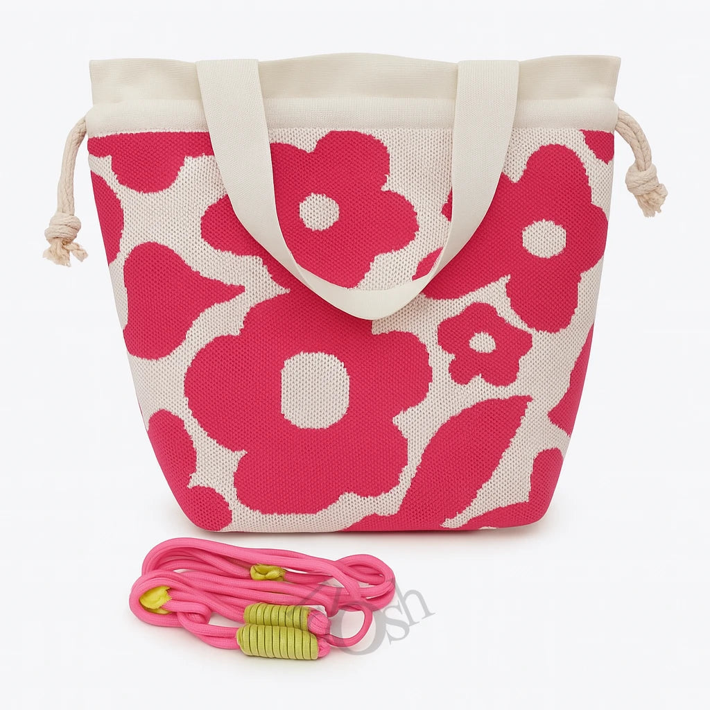 Bolso Tejido con Estampado – Versátil y Femenino
