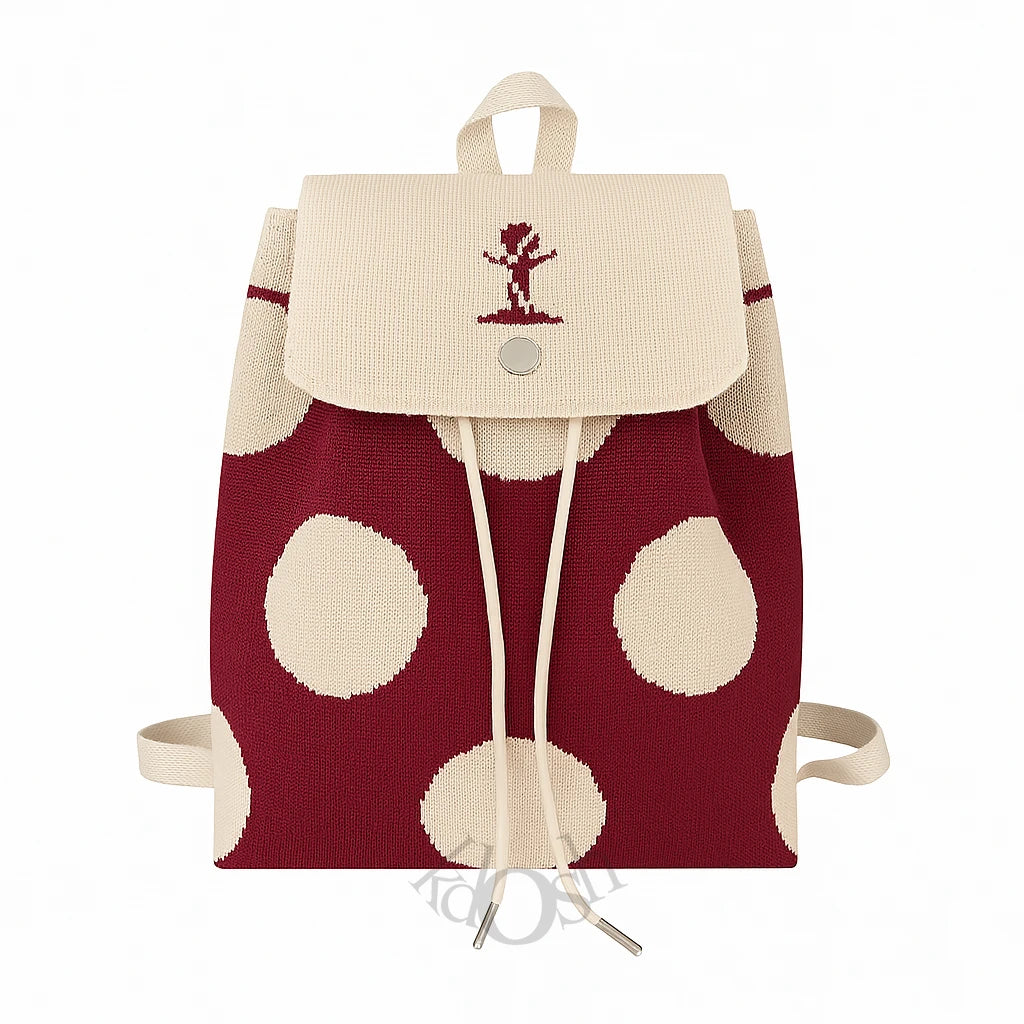 Mochila Tejida con Diseño Estampado – Moderna y Funcional