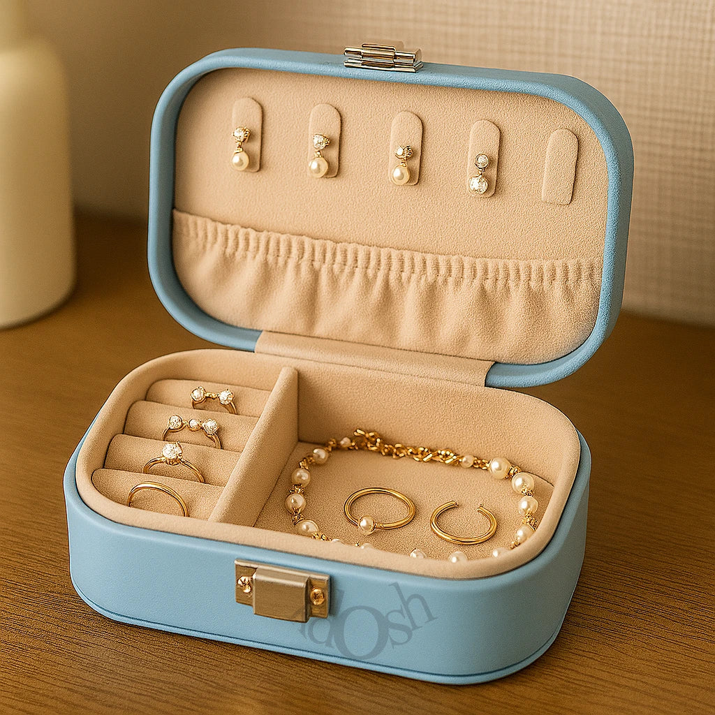 Mini Joyero de Viaje Portátil – Elegancia Compacta para tus Accesorios