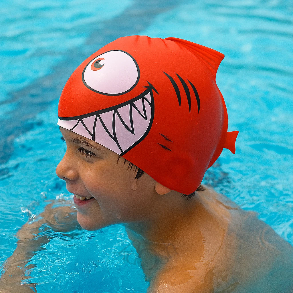 Gorro de Natación Infantil Edición Marina 🌊🎨🐠