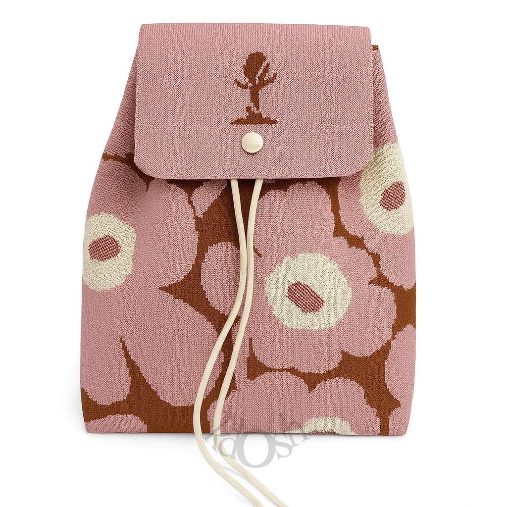 Mochila Tejida con Diseño Estampado – Moderna y Funcional