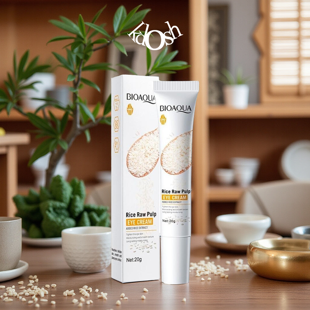 Contorno de Ojos de Arroz – Suavidad y Reducción de Ojeras