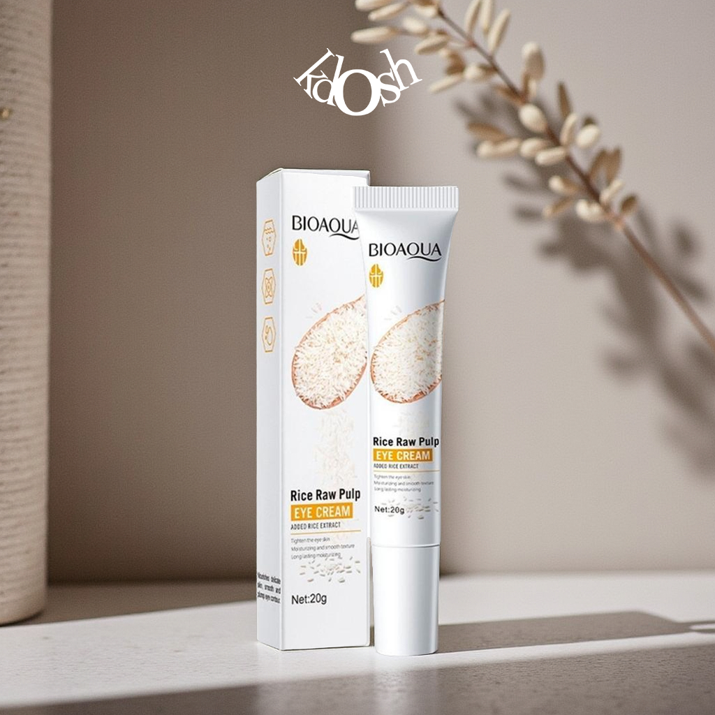 Crema de Ojos de Arroz Bioaqua – Despierta tu Mirada, Reduce Ojeras y Bolsas