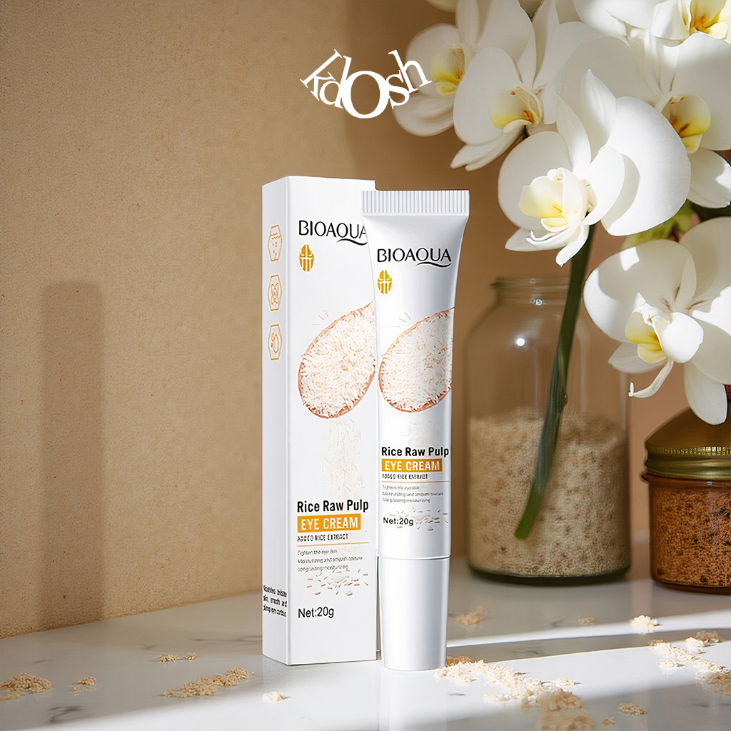 Crema de Ojos de Arroz Bioaqua – Despierta tu Mirada, Reduce Ojeras y Bolsas