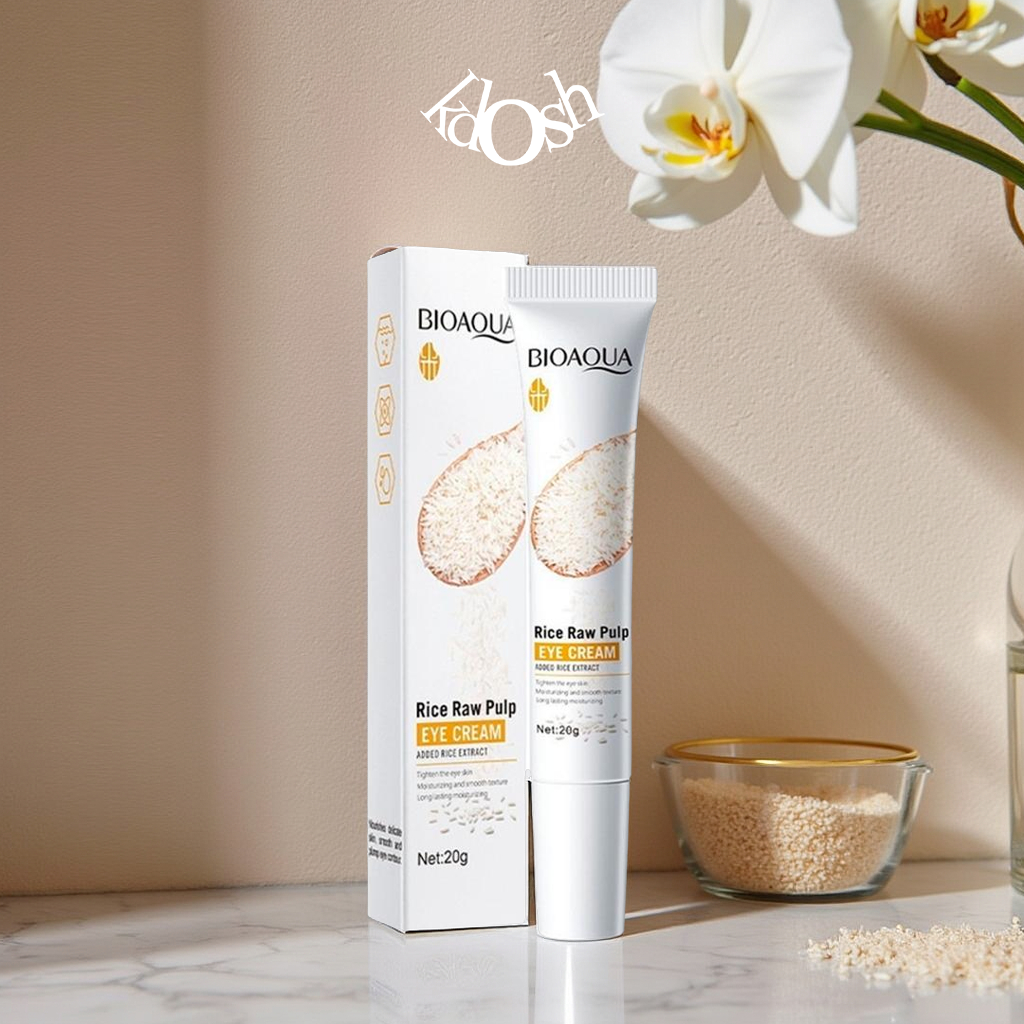 Crema de Ojos de Arroz Bioaqua – Despierta tu Mirada, Reduce Ojeras y Bolsas