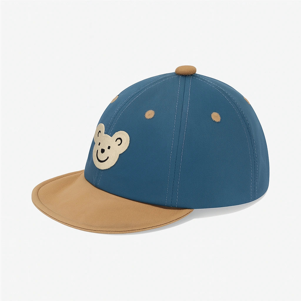 Gorra Infantil con Bordado de Osito – Comodidad y Ternura