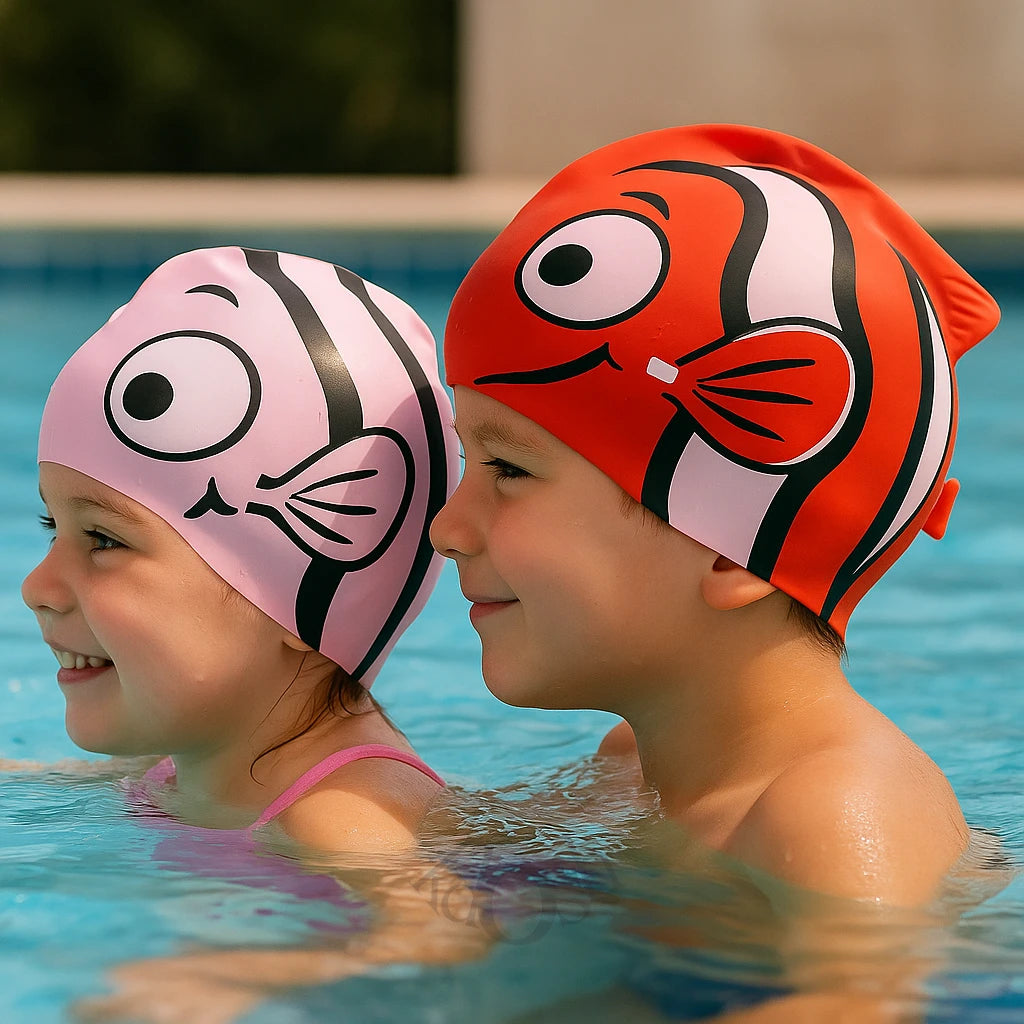 Gorro de Natación Infantil Edición Marina 🌊🎨🐠