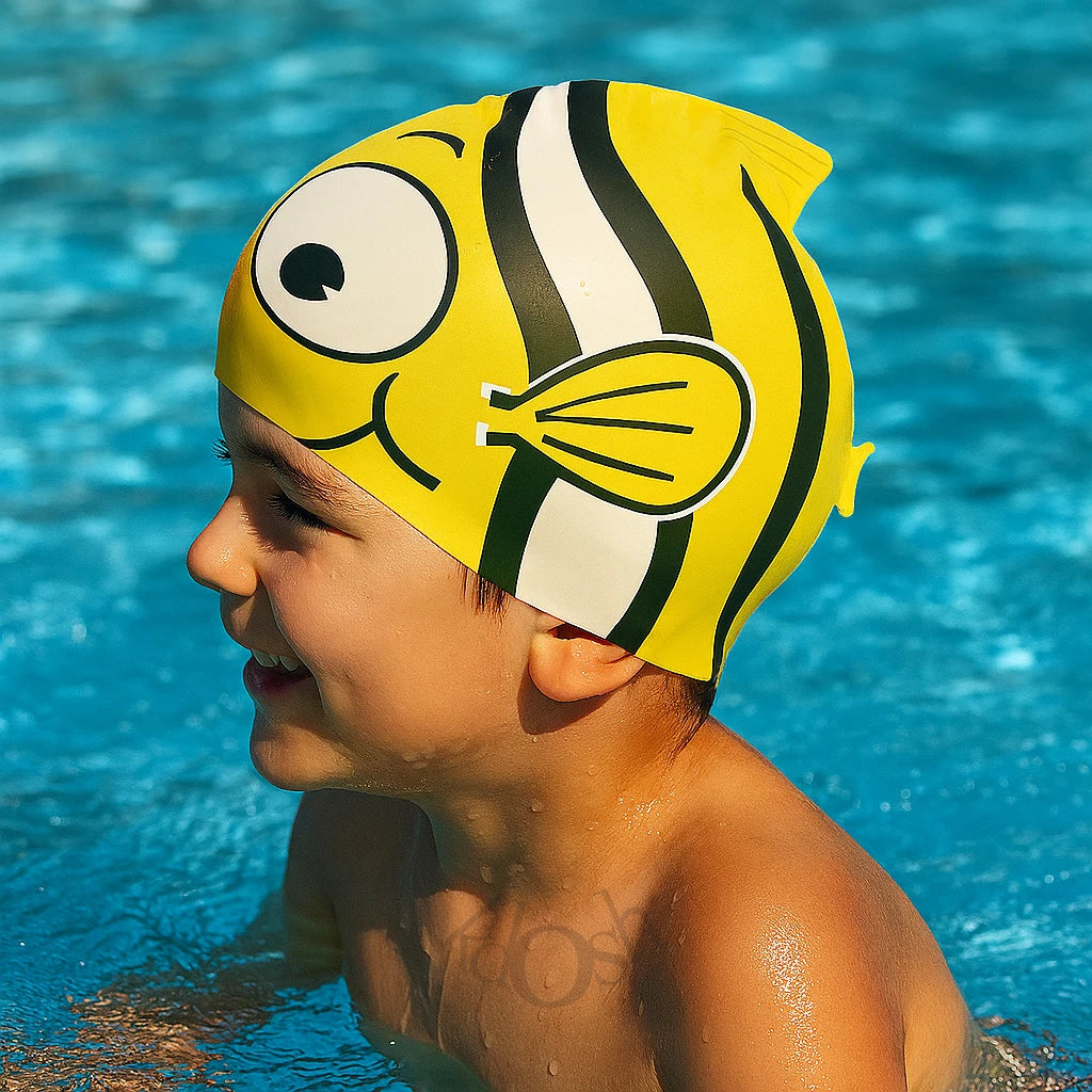 Gorro de Natación Infantil Edición Marina 🌊🎨🐠