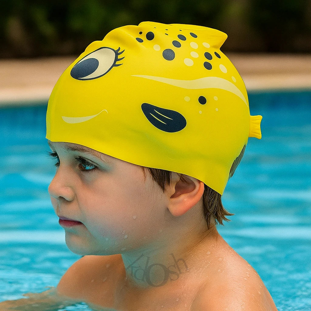 Gorro de Natación Infantil Edición Marina 🌊🎨🐠