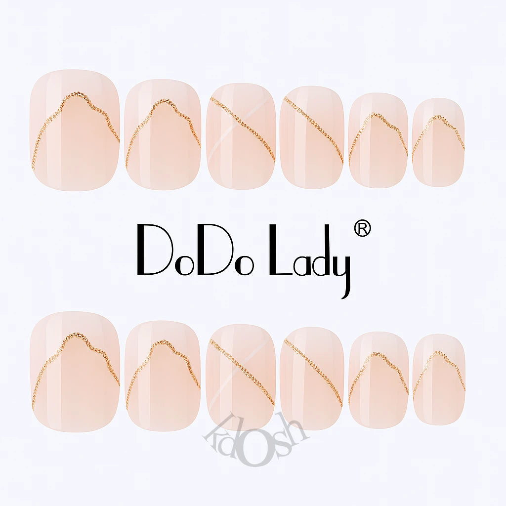 Uñas Postizas para Pies con Efecto Gel – Diseños Pintados y Brillantes (12 Piezas)