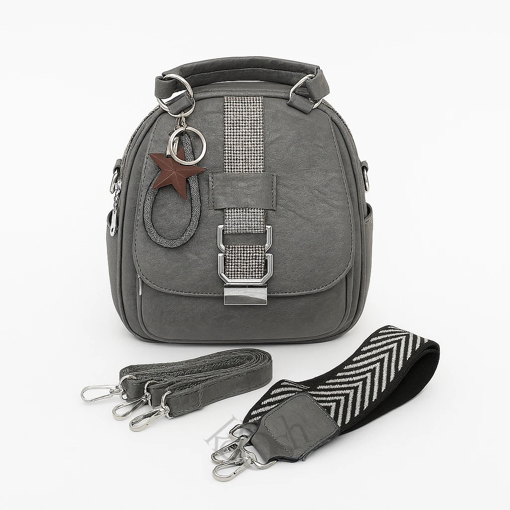 Mochila 3 en 1 con Estilo Urbano y Llavero – Versátil y Moderna