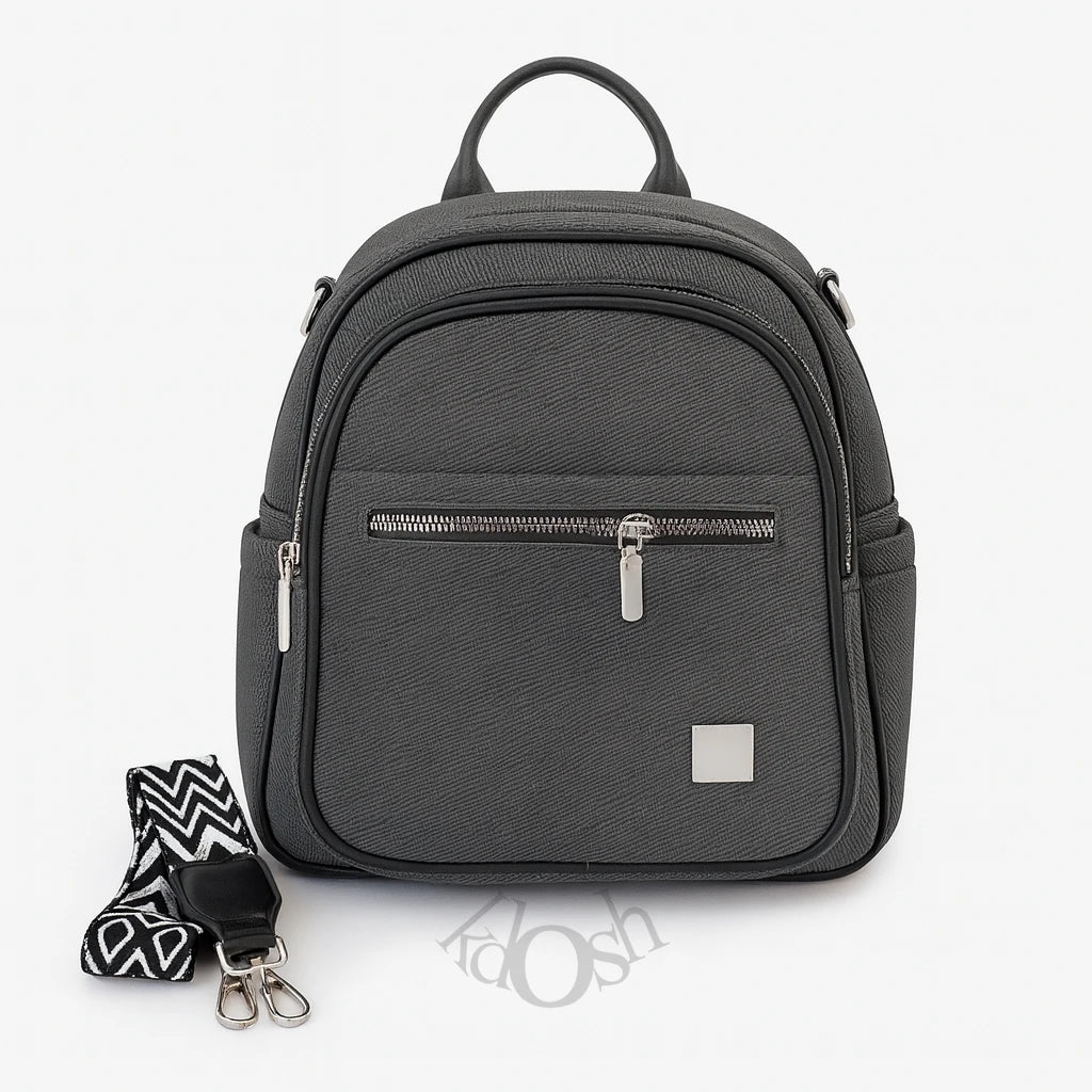 Mochila Texturizada Con Detalles De Lujo – Versatilidad Y Estilo