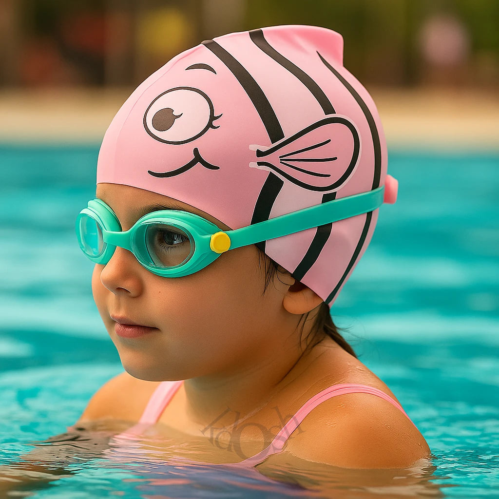 Gorro de Natación Infantil Edición Marina 🌊🎨🐠