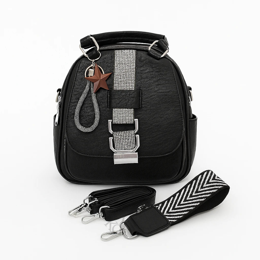 Mochila 3 en 1 con Estilo Urbano y Llavero – Versátil y Moderna