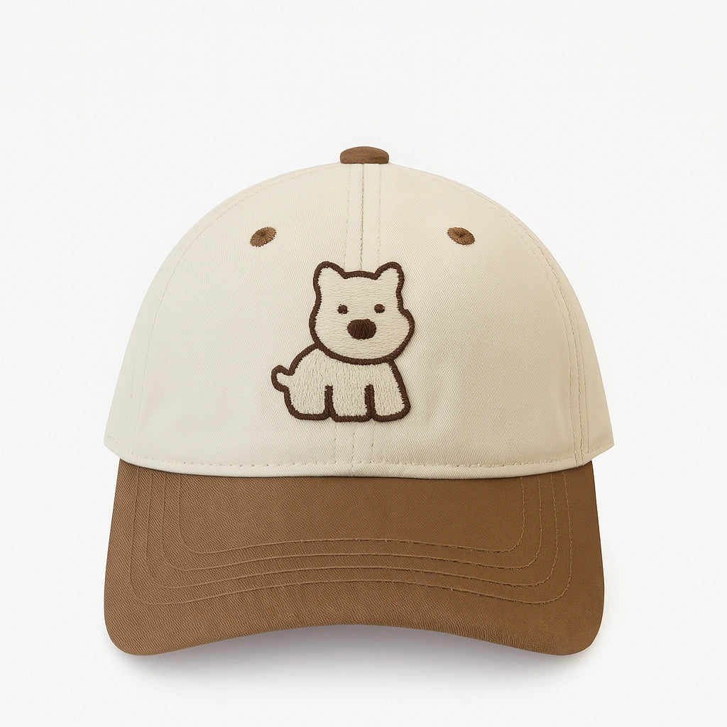 Gorra Infantil con Bordado 3D de Perrito 🐶