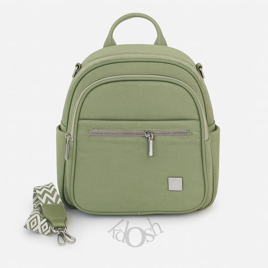 Mochila Texturizada Con Detalles De Lujo – Versatilidad Y Estilo