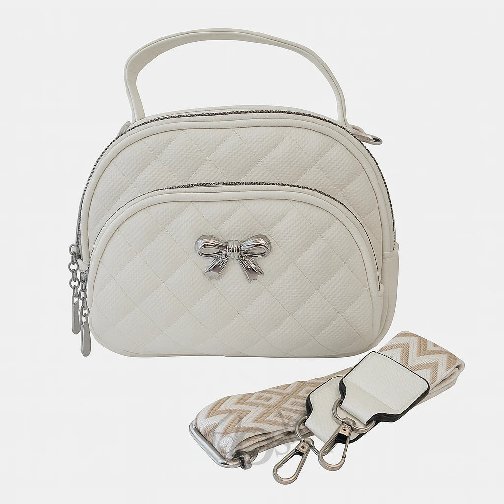 Mini Morral con Lazo Metálico – Estilo Femenino y Moderno